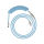 Kable do klawiatur HyperX Coiled Cable Light Blue
